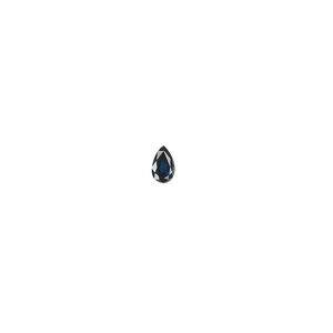 Blue sapphire 1pkg1, hand-cut faceted pear gem 5x3mm