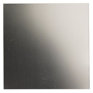 Sheet, copper / zinc / nickel, nickel silver, half-hard, 6x6-inch square, 28 gauge. Sold individually.