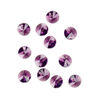 Drop 12pk amethyst, Crystal Passions® 6mm pendant mini disk 6428 image number 1