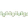 Freshwater pearl 1pkg1, top-drilled rice, 14 inch shamrock 5x4mm-9x5mm cultured image number 0