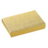 Box 1pkg4, paper and "cotton" filled, gold, 5-1/4 x 3-3/4 x 7/8 inches rectangle image number 0