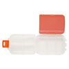 Organizer, plastic, red and clear, 3-3/4 x 2-1/2 x 1-1/4 inch rectangle with 3 layer fold out, 8 compartments and snap-tight latch. Sold individually. image number 1
