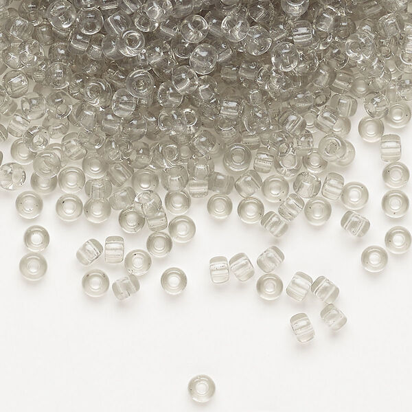 Seed bead, Miyuki, glass, pkg/50g, #8 rocaille, transparent taupe (RR-2412). image number 0