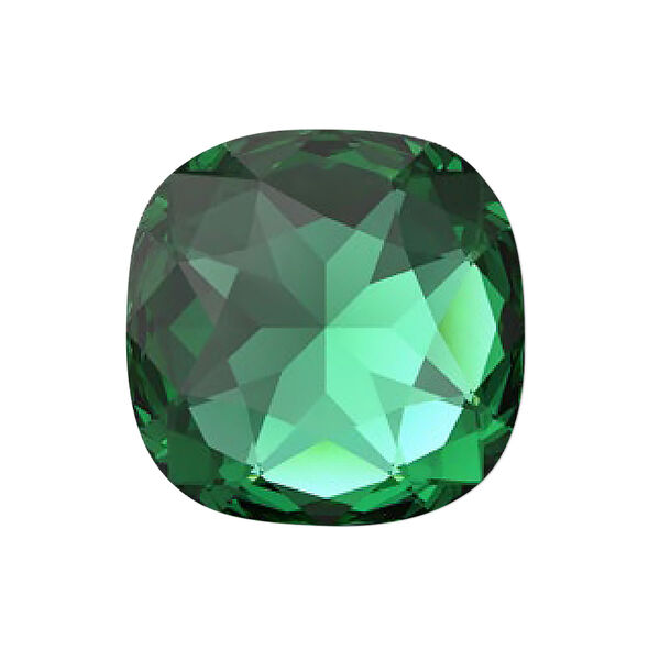 Fancy stone 1pk majestic green foil back, Crystal Passions® 27mm cushion 4487 image number 0