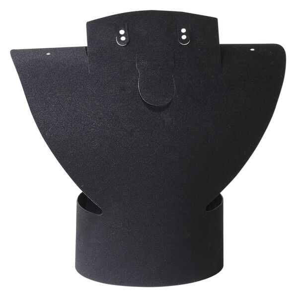 Display, foldable, necklace and earring, acrylic, flocked black, 6-1/4 x 6 x 2-1/4 inches assembled. Sold per pkg of 2. image number 1
