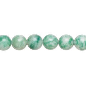 Ching hai "jade" 1pkg1, round bead natural 15 inch 7-9mm