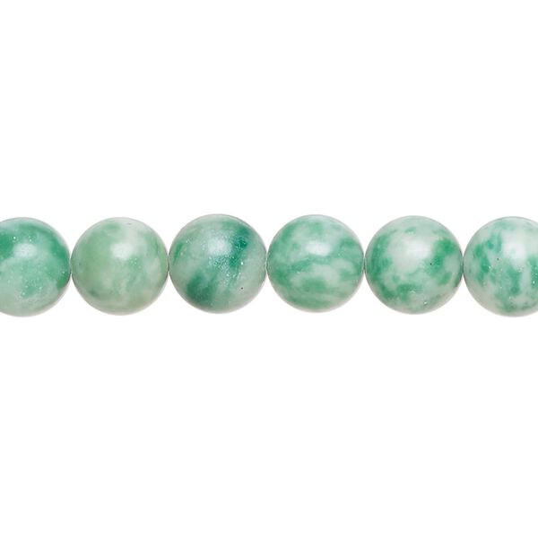 Ching hai "jade" 1pkg1, round bead natural 15 inch 7-9mm image number 0