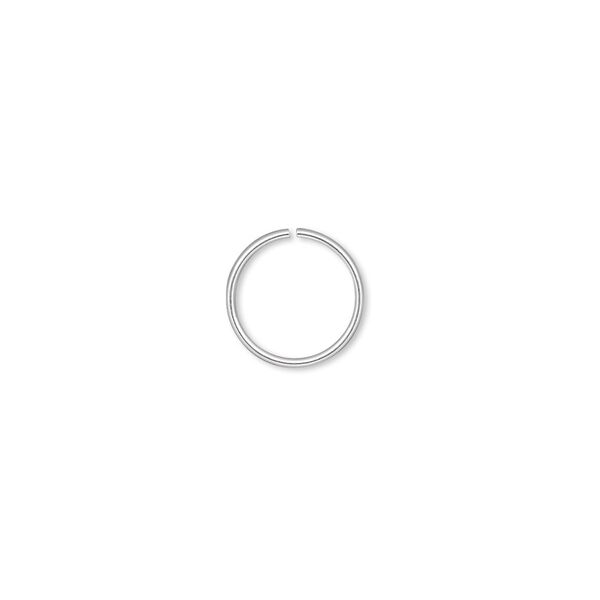 Jump ring, sterling silver-filled, 10mm round, 8.8mm inside diameter, 22 gauge. Sold per pkg of 50. image number 0