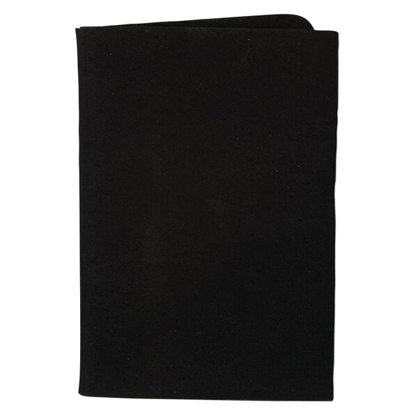 Scrap, leather (dyed), black, 9-1/4 x 3-1/2 inch square. Sold individually. image number 0