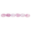 Mother-of-pearl shell 1pkg1, flat oval bead 15 inch light violet 34x24mm-35x25mm image number 1