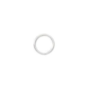 Jump ring, sterling silver-filled, 10mm soldered round, 8.4mm inside diameter, 20 gauge. Sold per pkg of 20.
