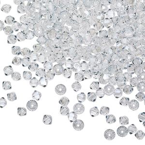 Bead 144pk crystal lagoon, Preciosa Czech crystal 3mm bicone