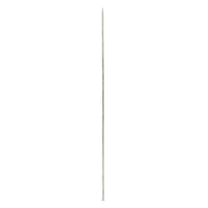 Stick pin, silver-finished brass, 5 inches, 18 gauge. Sold per pkg of 100.