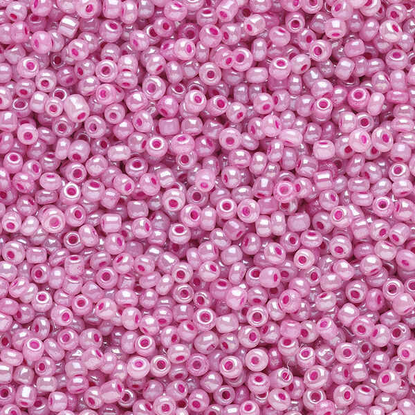 Seed bead, Ming Tree™, glass, pkg/1 pound, #11 round, opaque ceylon lilac. image number 0