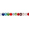 Bead 1pk 32 facets opaque to transparent mixed colors, Celestial Crystal&reg; 4mm round 15.5-16 inch image number 0
