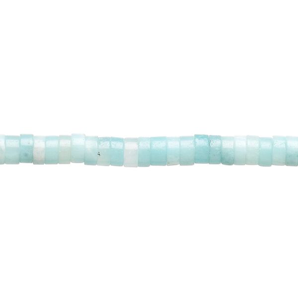 Amazonite 1pkg1, heishi bead natural 15.5-16 inch 4x2mm image number 0