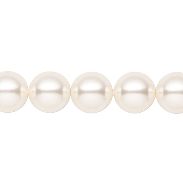 Pearl 100pk light creamrose, Crystal Passions® 10mm round 5810 image number 0