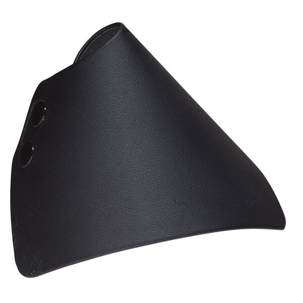 Display, bracelet, leatherette, black, 3-1/4 x 3-3/8 x 4-inch wrap-around snap cone. Sold individually. image number 1