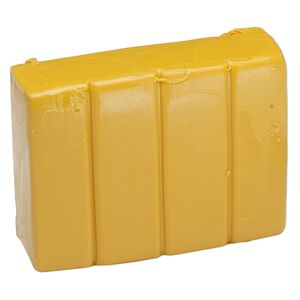 Polymer clay, Sculpey® PREMO, mustard. Sold per 2-ounce bar.