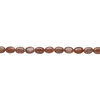 Red brecciated jasper 1pkg1, puffed oval bead natural, 15 inch 20x14mm-21x15mm image number 1