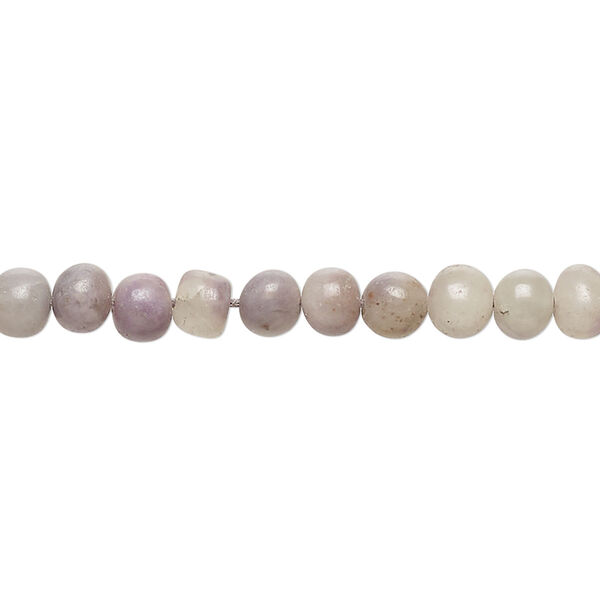 Bead, plum blossom tourmaline (natural), small hand-cut pebble, Mohs hardness 7 to 7-1/2. Sold per 14-inch strand, approximately 95 beads. image number 0
