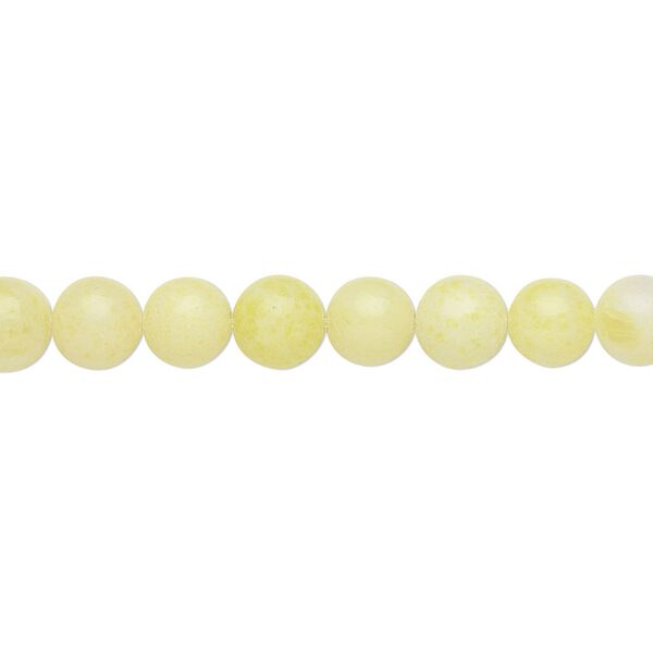 Peridot "jasper" 1pkg1, round bead natural 15.5-16 inch 6mm image number 0
