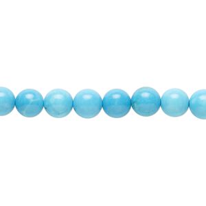 Magnesite 1pkg1, round bead 15.5 inch 6mm