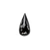 Black spinel 1pkg2, hand-cut top-drilled faceted briolette bead natural 20x10mm image number 1