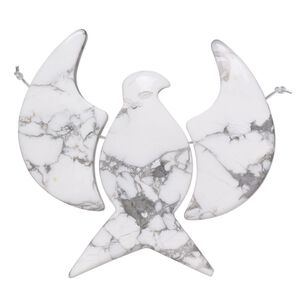 Howlite 1pkg3, phoenix focal natural 63x60mm