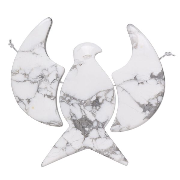 Howlite 1pkg3, phoenix focal natural 63x60mm image number 0