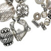 Bead mix, sterling silver, mixed shape and size, approximately 3-25mm. Sold per pkg of 25 grams. image number 0