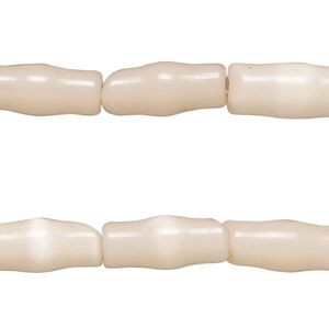 Bead, cat's eye glass (fiber optic glass), blush, 15x6mm-17x7mm vase. Sold per pkg of (2) 15-inch strands, approximately 45 beads.