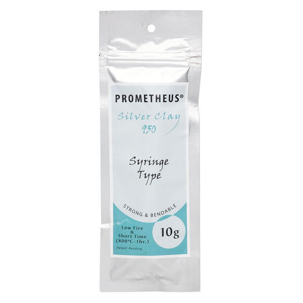 Prometheus&reg; silver clay, low fire and short time. Sold per 10-gram syringe. image number 0