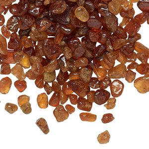 Hessonite garnet 1pkg1, undrilled inlay chip natural 1 oz mini