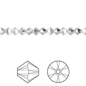 Bead 48pk crystal CAL, Crystal Passions® 4mm bicone 5328