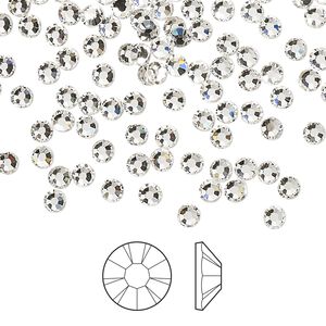 Flat back 1440pk crystal foil back, Preciosa MAXIMA Czech crystal rhinestone 3-3.2mm chaton rose round SS12