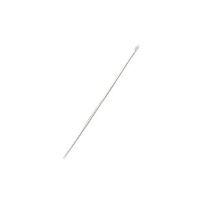 Needle, John James, nickel-plated steel, #12 with 0.5mm eye width, 1-3/16 inches. Sold per pkg of 25.