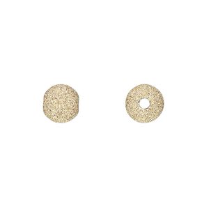 Bead, 14Kt gold-filled, 8mm stardust round. Sold per pkg of 2.