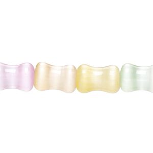 Selenite 1pkg1, bamboo bead 15.5-16 inch assortment 12x8mm
