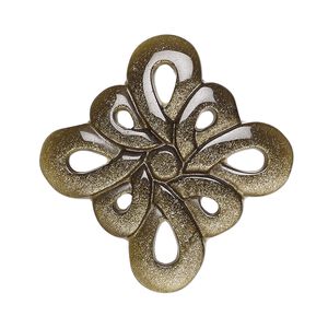 Golden sheen obsidian 1pkg1, Chinese knot focal natural 33mm