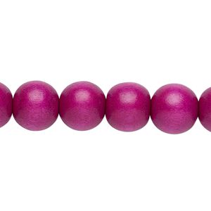 Bead, Taiwanese cheesewood (dyed / waxed), dark purple, 9-10mm round. Sold per pkg of (2) 15-1/2" to 16" strands.