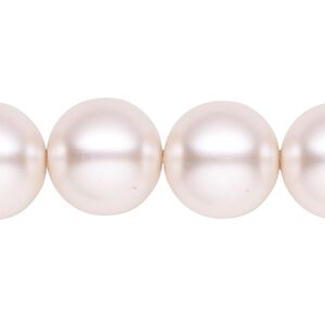 Pearl 1pk light pink, Celestial Crystal® 16mm round 15.5-16 inch