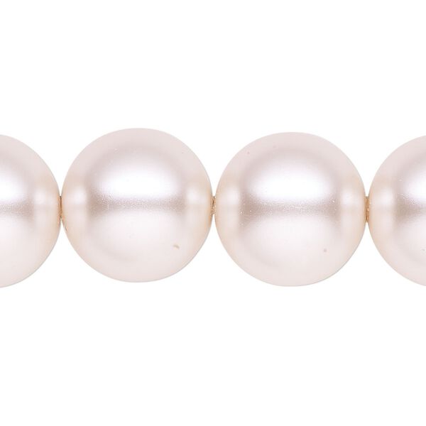 Pearl 1pk light pink, Celestial Crystal® 16mm round 15.5-16 inch image number 0