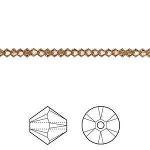 Bead 48pk light Colorado topaz, Crystal Passions® 2.5mm bicone 5328