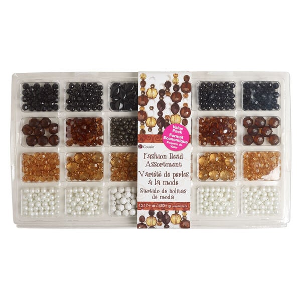 Bead mix 1pkg1, acrylic, mixed colors, 6mm-17x10mm mixed shapes, 15 ounces. image number 0