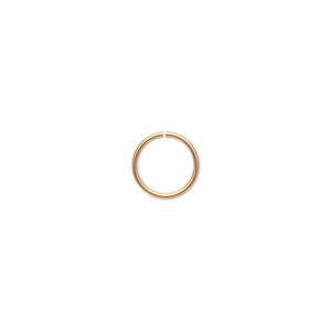 Jump ring, gold-plated brass, 9mm round, 7.5mm inside diameter, 20 gauge. Sold per pkg of 500.