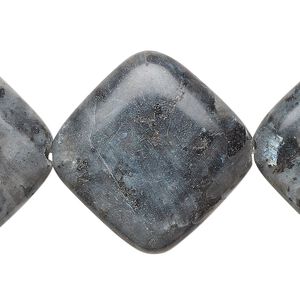 Blue labradorite 1pkg1, puffed diamond bead natural 15 inch 27-31mm