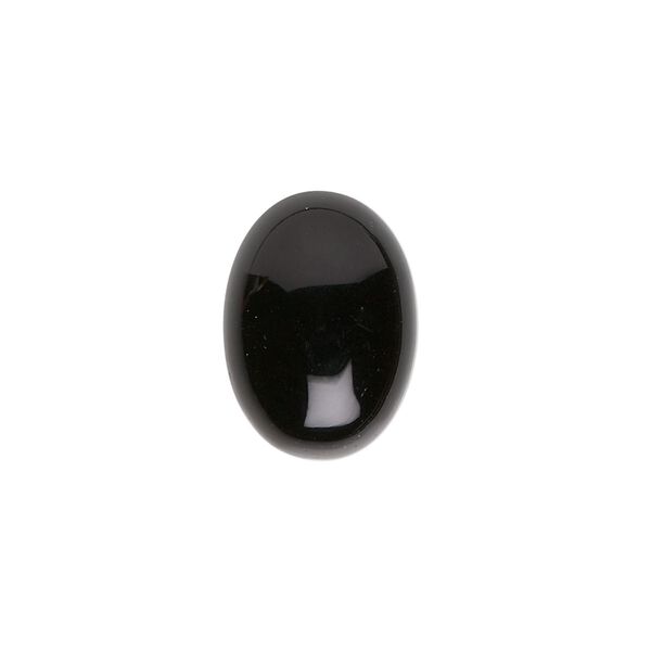 Black onyx 1pkg2, calibrated oval cab 18x13mm image number 0