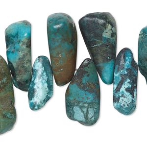 Turquoise 1pkg1, top-drilled chip bead 15.5-16 inch extra-large