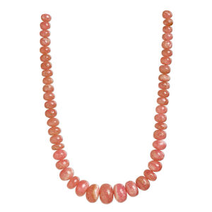 Rhodochrosite 1pkg1, hand-cut rondelle bead natural 8 inch graduated 5x2mm-10x8mm